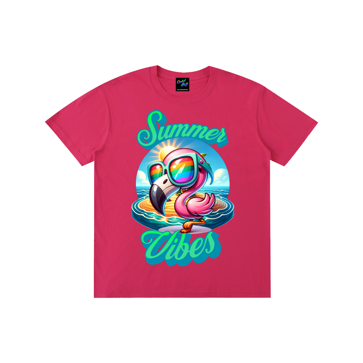 summer,vibes,tshirt,tropical,tee,sunshine,sunglasses,shirt,rainbow,pink,party,paradise,ocean,island,holiday,gift,funny,flamingo,cute,cruise,coolest,colourful,coastal,beach,apparel,aesthetic