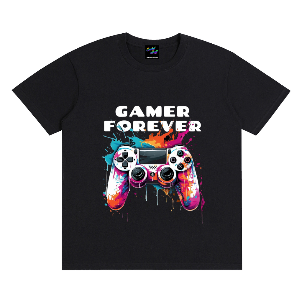gamer,game,forever,shirt,tshirt,tee,outfit,apparel,video,colourful,gift,streamer,esports,console,coolest,stuff