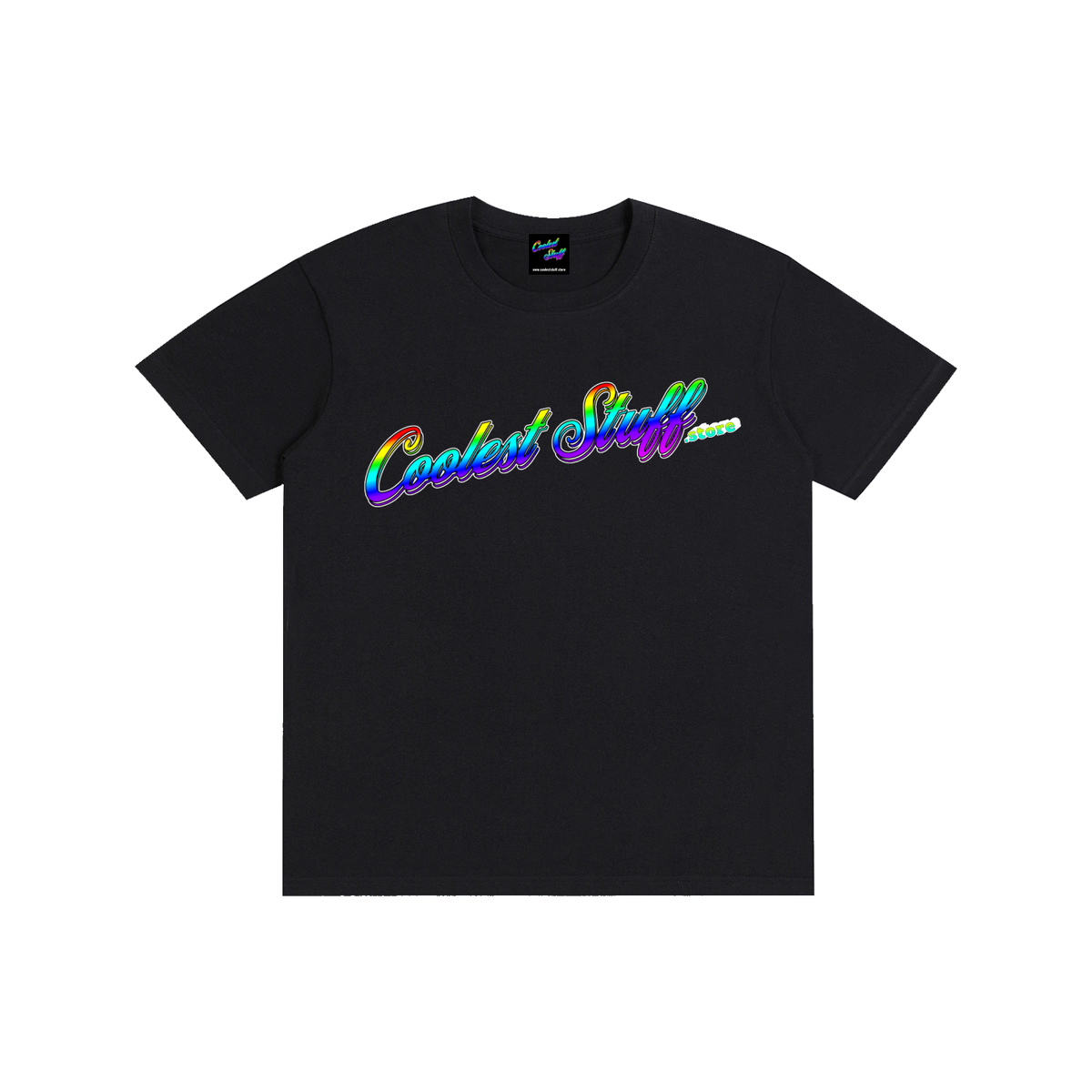 coolest,stuff,tshirt,rainbow,logo,shirt,colourful,graphic,retro,streetwear,typography,unisex,casual,fashion,vibrant,statement,festival,clothing,trendy,unique,apparel,bold,gift