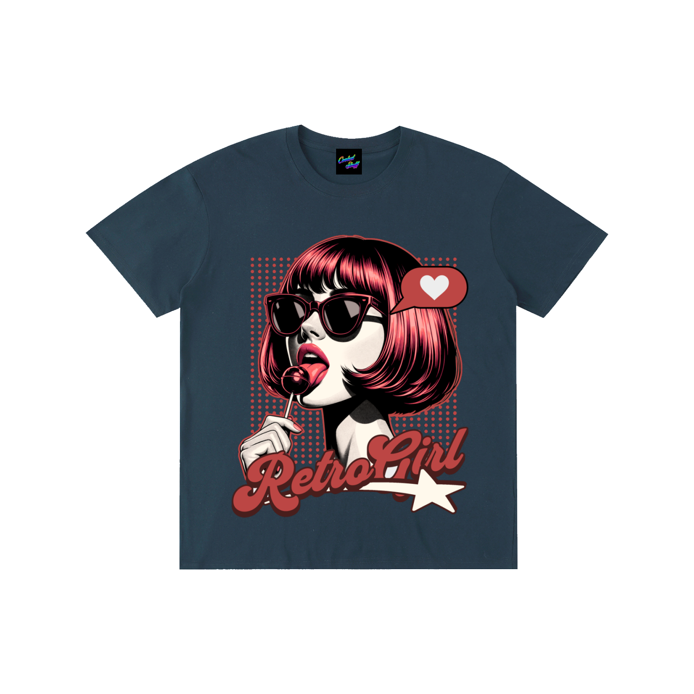 retro,girl,pin,up,pop,art,shirt,tee,fashion,vintage,aesthetic,lollipop,sunglasses,stylish,illustration,graphic,streetwear,rockabilly,syle,mod,bob,haircaut,red,hair,cool,trendy,vibes,classic,cute,fashionable,clothing,statement,minimalist,lover,chic,outfit,bold,artwork,apparel,casual,unique