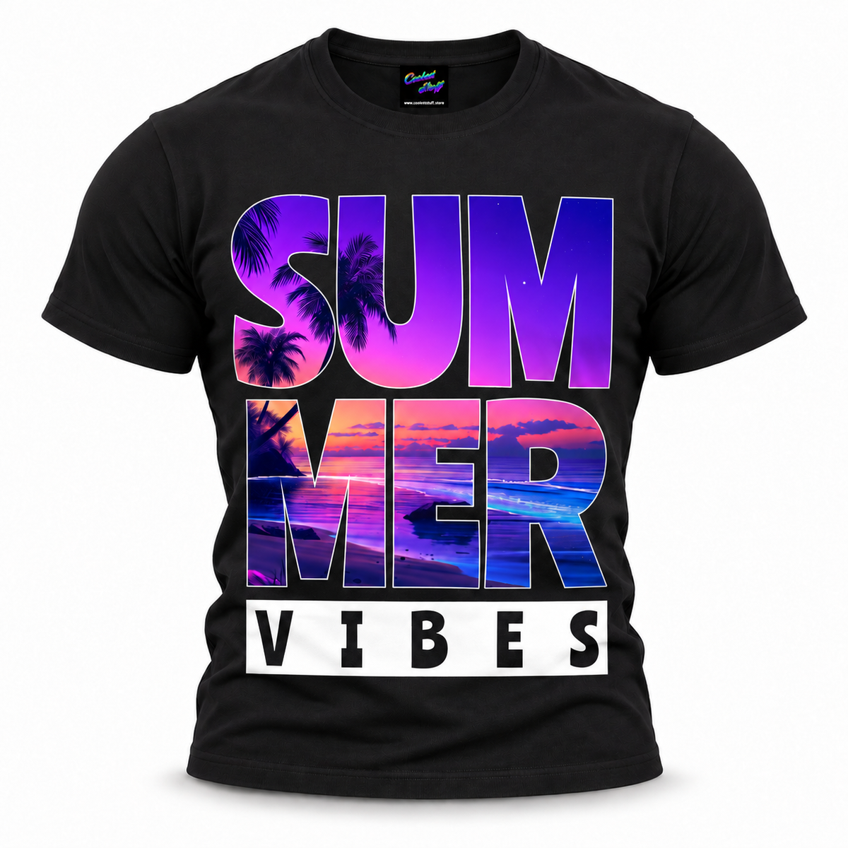 coolest,stuff,tshirt,shirt,tee,unisex,fashion,gift,graphic,apparel,streetwear,casual,clothing,outfit,trendy,summer,vibes,beach,sunset,tropical,palms,ocean,waves,shoreline,sand,island,paradise,vacation,holiday,coastal,relaxation,twilight,clouds,gradient,vaporwave,synthwave,retro,typography,lettering,silhouette,black