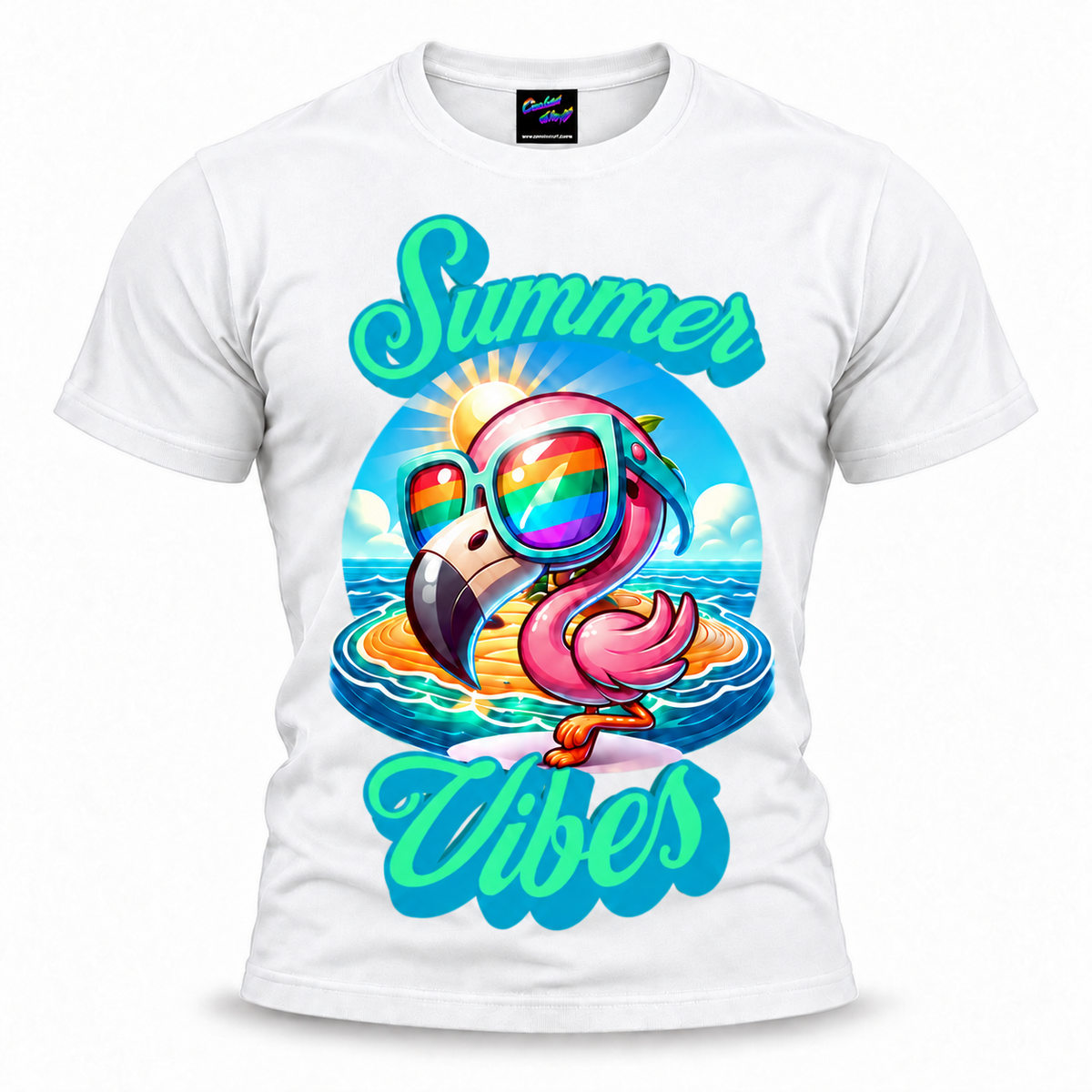 coolest,stuff,tshirt,shirt,tee,unisex,fashion,gift,bold,graphic,apparel,streetwear,casual,clothing,outfit,trendy,flamingo,summer,vibes,sunglasses,rainbow,tropical,beach,vacation,island,ocean,sunshine,waves,sand,paradise,coastal,holiday,bird,colorful,cartoon,cute,playful,cheerful,relaxation,fun,retro,typography,script,white