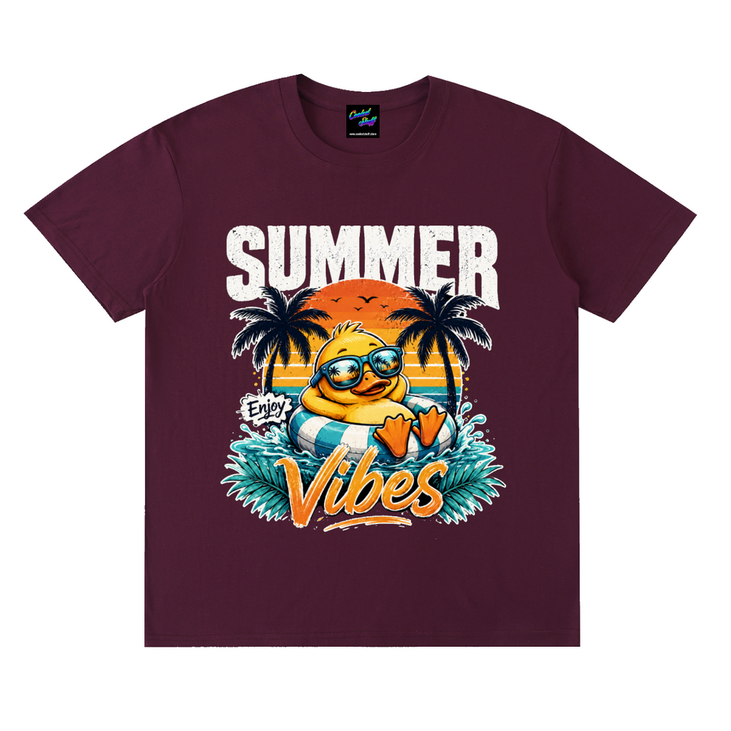 summer,vibes,coolest,stuff,shirt,tshirt,tee,outfit,funny,duck,beach,vacation,holiday,tropical,graphic,lover,gift,retro,sunset,party,palm,tree,cute,colourful