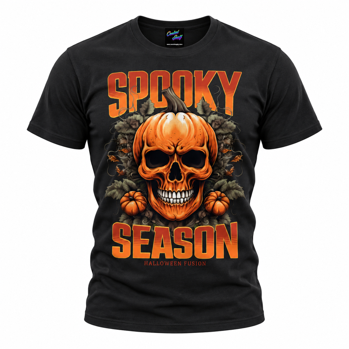 Pumpkin Reaper Halloween T-Shirt – Spooky Graveyard Horror Tee