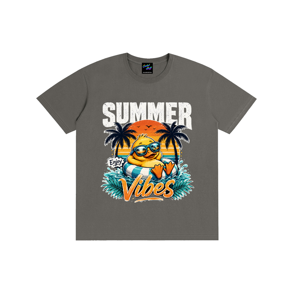 summer,vibes,coolest,stuff,shirt,tshirt,tee,outfit,funny,duck,beach,vacation,holiday,tropical,graphic,lover,gift,retro,sunset,party,palm,tree,cute,colourful