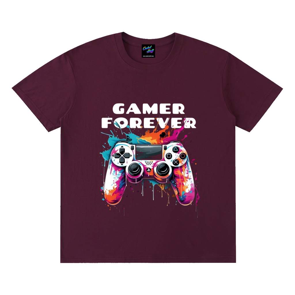 gamer,game,forever,shirt,tshirt,tee,outfit,apparel,video,colourful,gift,streamer,esports,console,coolest,stuff