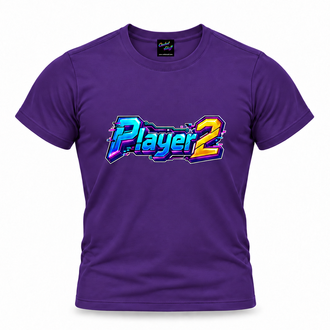 coolest,stuff,tshirt,shirt,tee,unisex,fashion,gift,bold,graphic,apparel,streetwear,casual,player,two,gamer,gaming,arcade,retro,neon,cyberpunk,digital,glitch,pixels,circuitry,technology,futuristic,typography,lettering,dimensional,beveled,outlined,gradient,cyan,magenta,yellow,geek,nostalgia,esports,console,purple