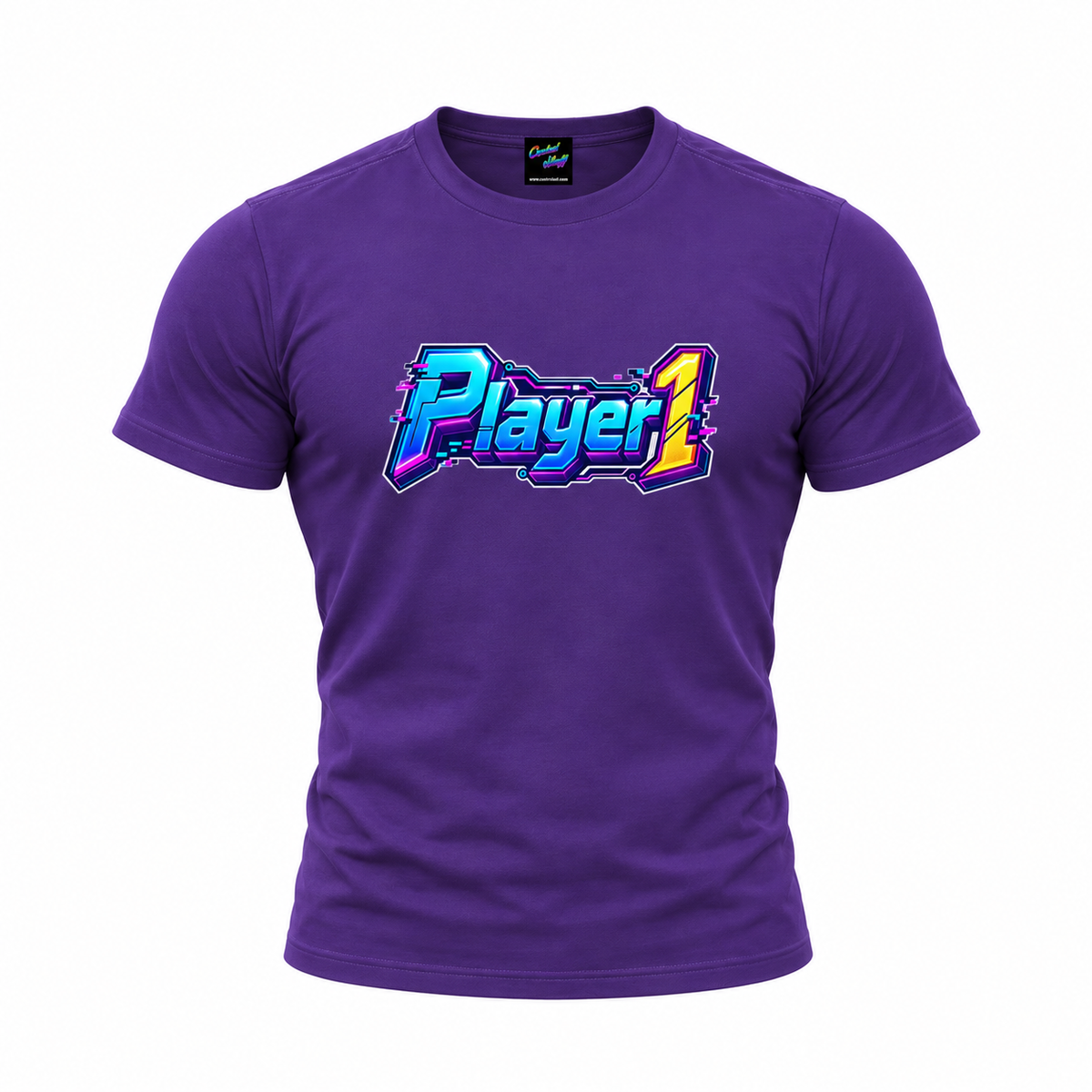 coolest,stuff,tshirt,shirt,tee,unisex,fashion,gift,bold,graphic,apparel,streetwear,casual,player,one,gamer,gaming,arcade,retro,neon,cyberpunk,digital,glitch,pixels,circuitry,technology,futuristic,typography,lettering,dimensional,beveled,outlined,gradient,cyan,magenta,yellow,geek,nostalgia,esports,console,purple