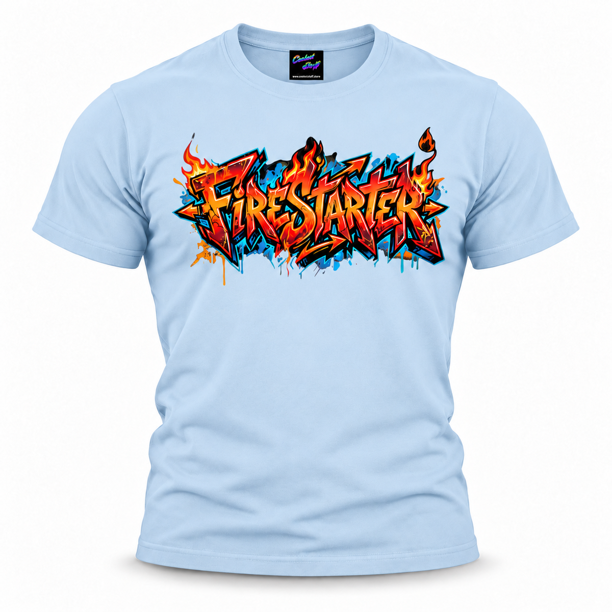 coolest,stuff,fire,starter,firestarter,vibrant,urban,tshirt,tee,streetwear,skater,shirt,rebellious,punk,hiphop,graphic,graffiti,gift,flame,firestarter,fire,festival,design,cool,colourful,clothing,bold,blue