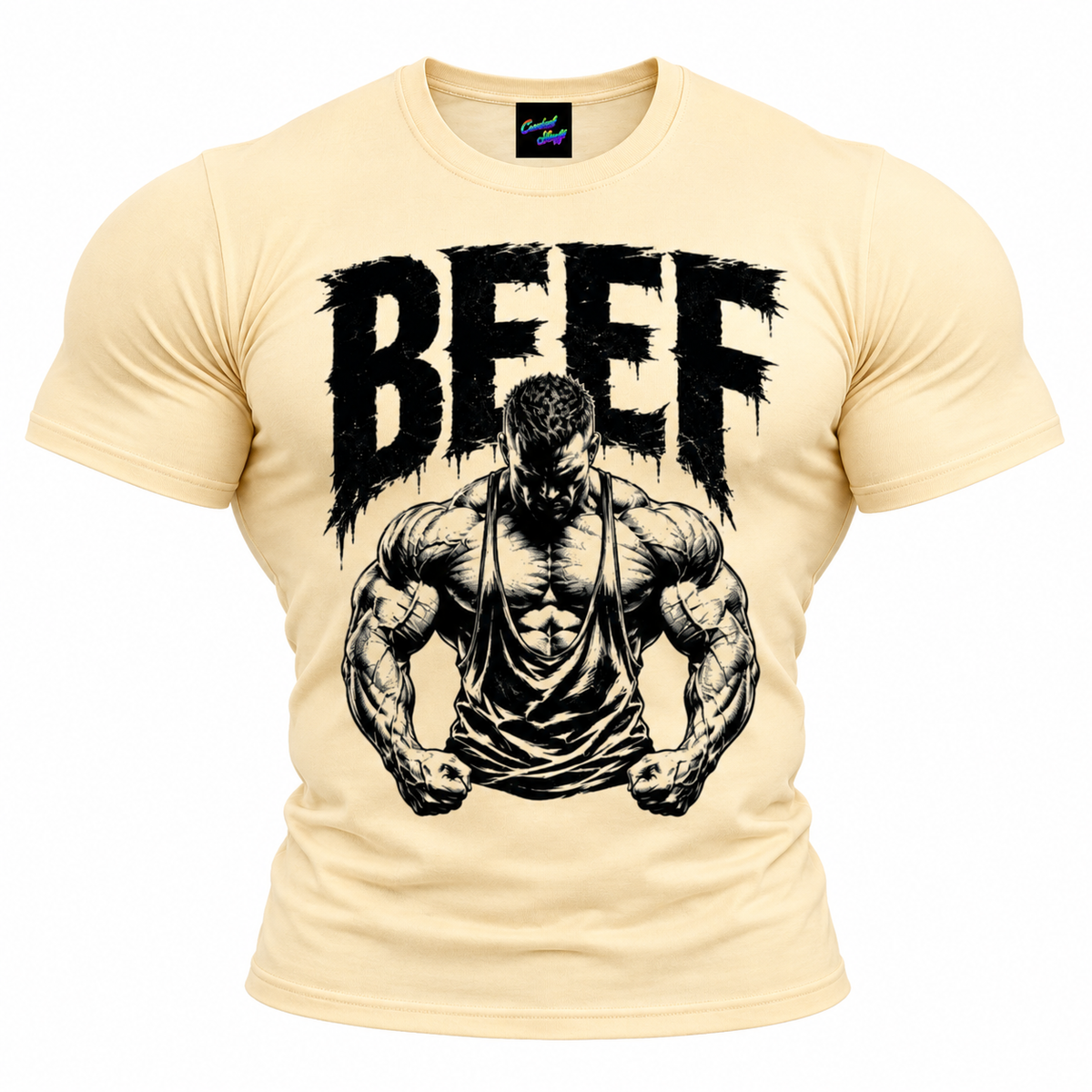 coolest,stuff,tshirt,shirt,tee,unisex,fashion,gift,graphic,apparel,streetwear,casual,clothing,outfit,trendy,beef,bodybuilding,gym,fitness,weightlifting,barbell,weights,muscle,strength,power,training,workout,deadlift,grip,physique,athlete,determination,discipline,motivation,focus,dedication,creates,cap,masculine,grunge,distressed,brushstroke,illustration,graphic,apricot