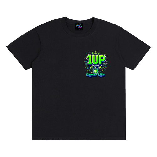 1up,gamer,shirt,tshirt,tee,outfit,casual,game,retro,arcade,pixel,art,video,gift,geek,graphic,conbention,streamer,esports,classic,cool,stuff,coolest