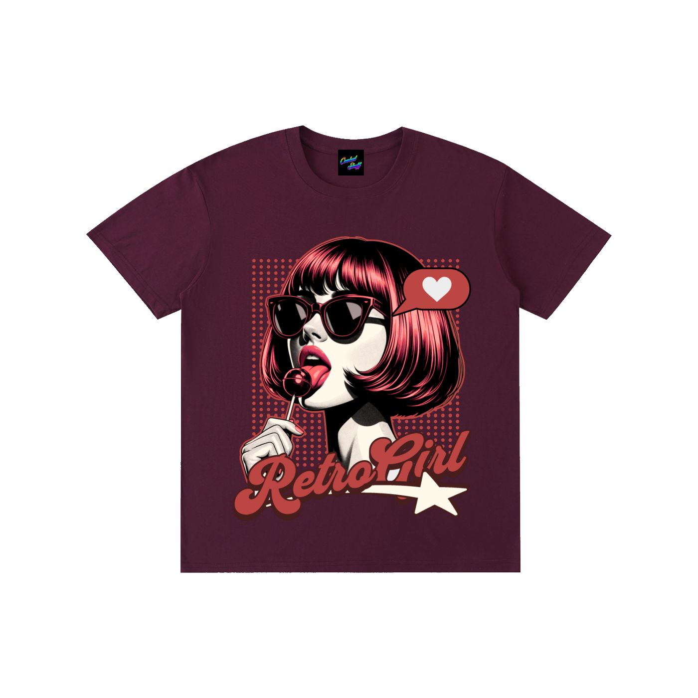 retro,girl,pin,up,pop,art,shirt,tee,fashion,vintage,aesthetic,lollipop,sunglasses,stylish,illustration,graphic,streetwear,rockabilly,syle,mod,bob,haircaut,red,hair,cool,trendy,vibes,classic,cute,fashionable,clothing,statement,minimalist,lover,chic,outfit,bold,artwork,apparel,casual,unique