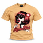 coolest,stuff,tshirt,shirt,tee,unisex,fashion,gift,graphic,apparel,streetwear,casual,clothing,outfit,trendy,retro,girl,popart,vintage,pinup,sunglasses,lollipop,candy,heart,love,star,halftone,dots,bob,bangs,lipstick,portrait,comic,illustration,typography,script,playful,sassy,glamour,nostalgia,rockabilly,khaki
