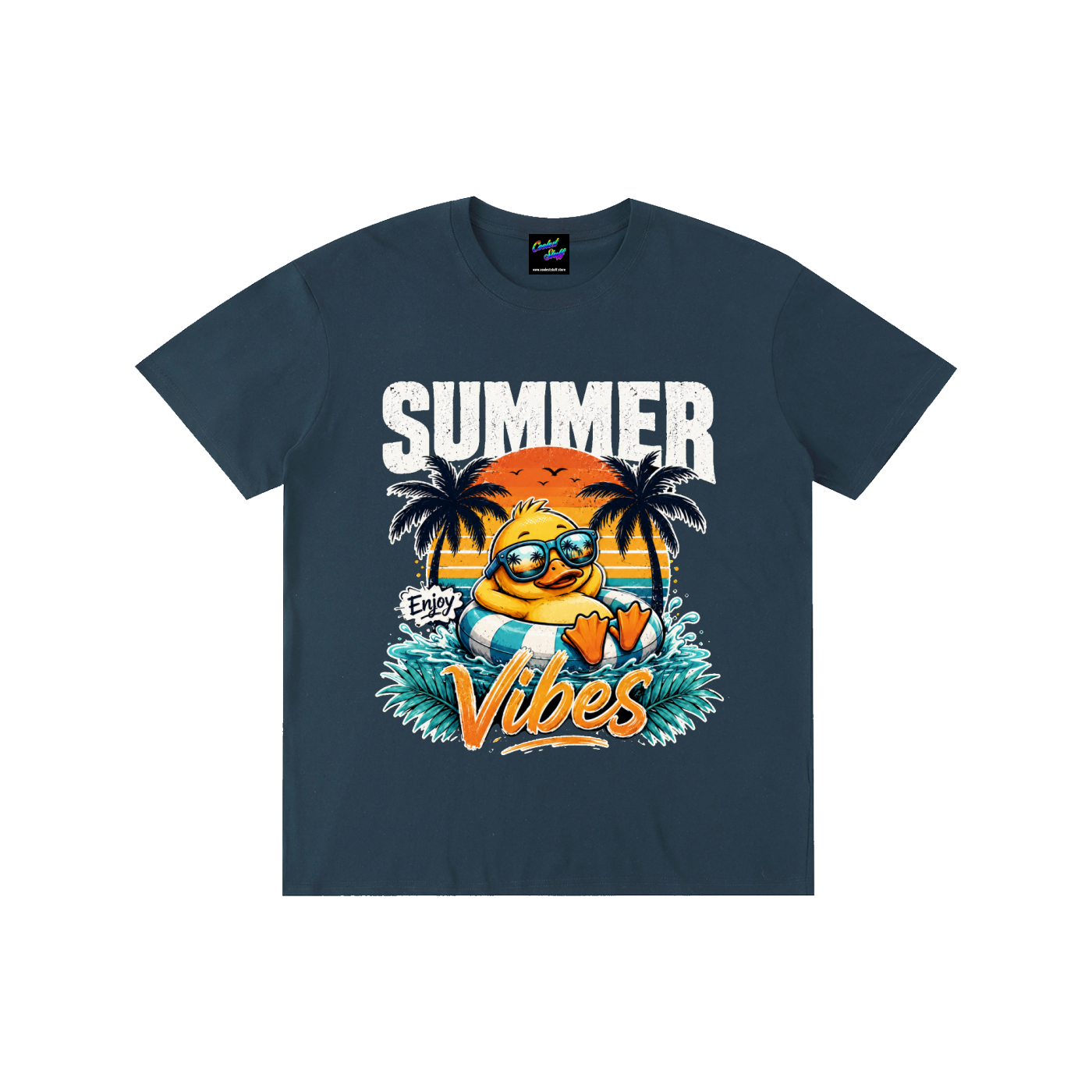 summer,vibes,coolest,stuff,shirt,tshirt,tee,outfit,funny,duck,beach,vacation,holiday,tropical,graphic,lover,gift,retro,sunset,party,palm,tree,cute,colourful