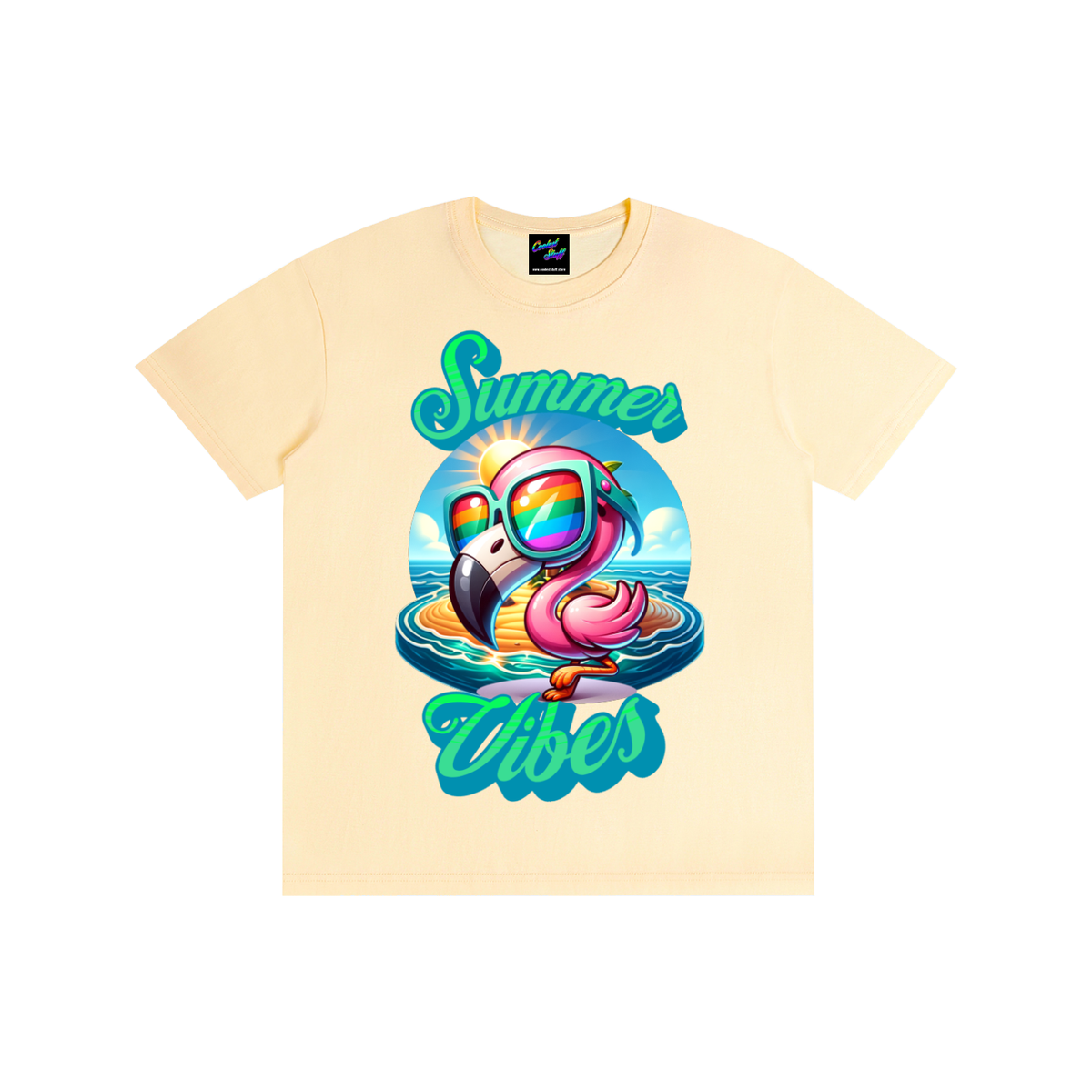 summer,vibes,tshirt,tropical,tee,sunshine,sunglasses,shirt,rainbow,pink,party,paradise,ocean,island,holiday,gift,funny,flamingo,cute,cruise,coolest,colourful,coastal,beach,apparel,aesthetic
