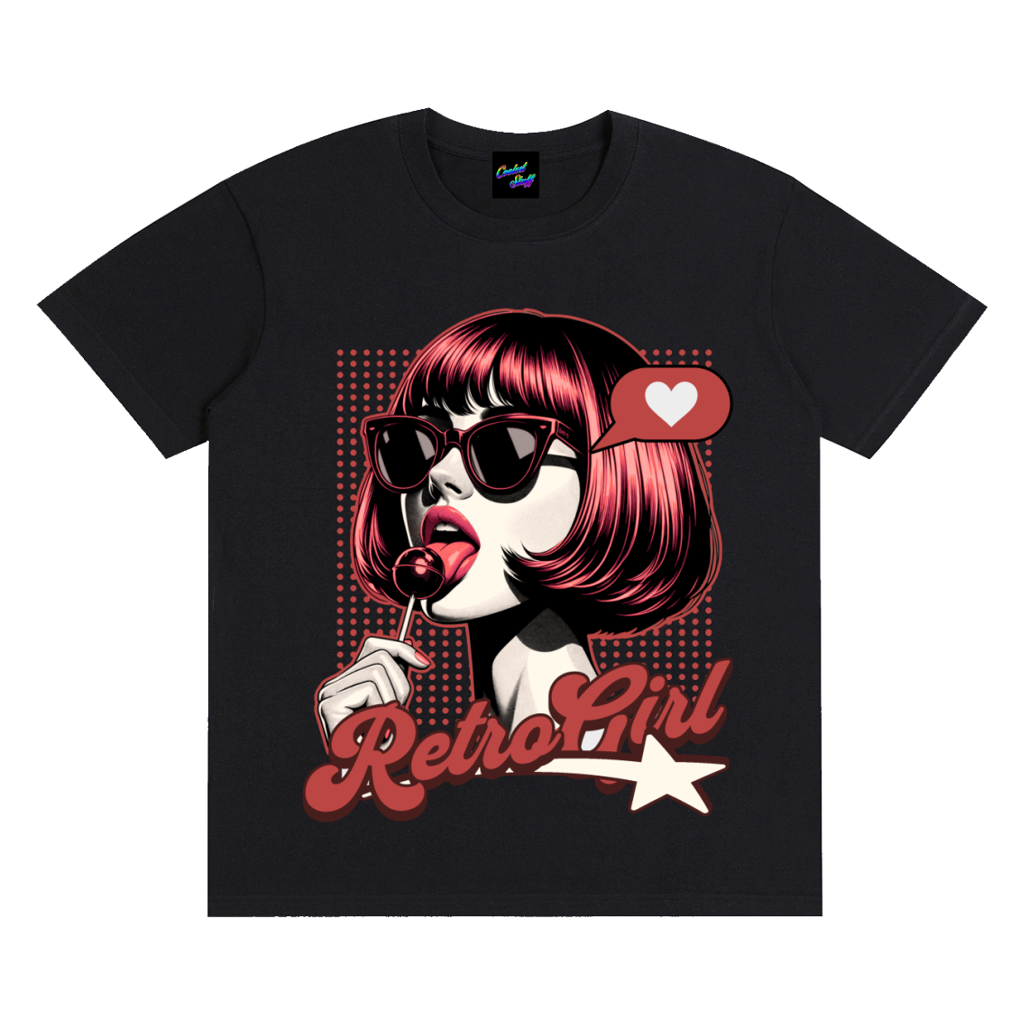 retro,girl,pin,up,pop,art,shirt,tee,fashion,vintage,aesthetic,lollipop,sunglasses,stylish,illustration,graphic,streetwear,rockabilly,syle,mod,bob,haircaut,red,hair,cool,trendy,vibes,classic,cute,fashionable,clothing,statement,minimalist,lover,chic,outfit,bold,artwork,apparel,casual,unique