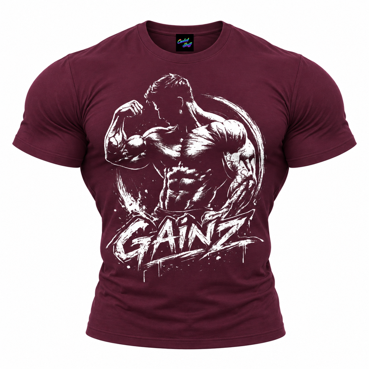 coolest,stuff,tshirt,shirt,tee,unisex,fashion,gift,graphic,apparel,streetwear,casual,clothing,outfit,trendy,gainz,gym,fitness,bodybuilding,muscle,strength,weightlifting,training,workout,flex,biceps,abs,physique,power,discipline,determination,motivation,dedication,progress,athlete,masculine,monochrome,grunge,graffiti,brushstroke,distressed,typography,activewear,purple