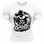coolest,stuff,tshirt,shirt,tee,unisex,fashion,gift,graphic,apparel,streetwear,casual,clothing,outfit,trendy,gainz,gym,fitness,bodybuilding,muscle,strength,weightlifting,training,workout,flex,biceps,abs,physique,power,discipline,determination,motivation,dedication,progress,athlete,masculine,monochrome,grunge,graffiti,brushstroke,distressed,typography,activewear,white
