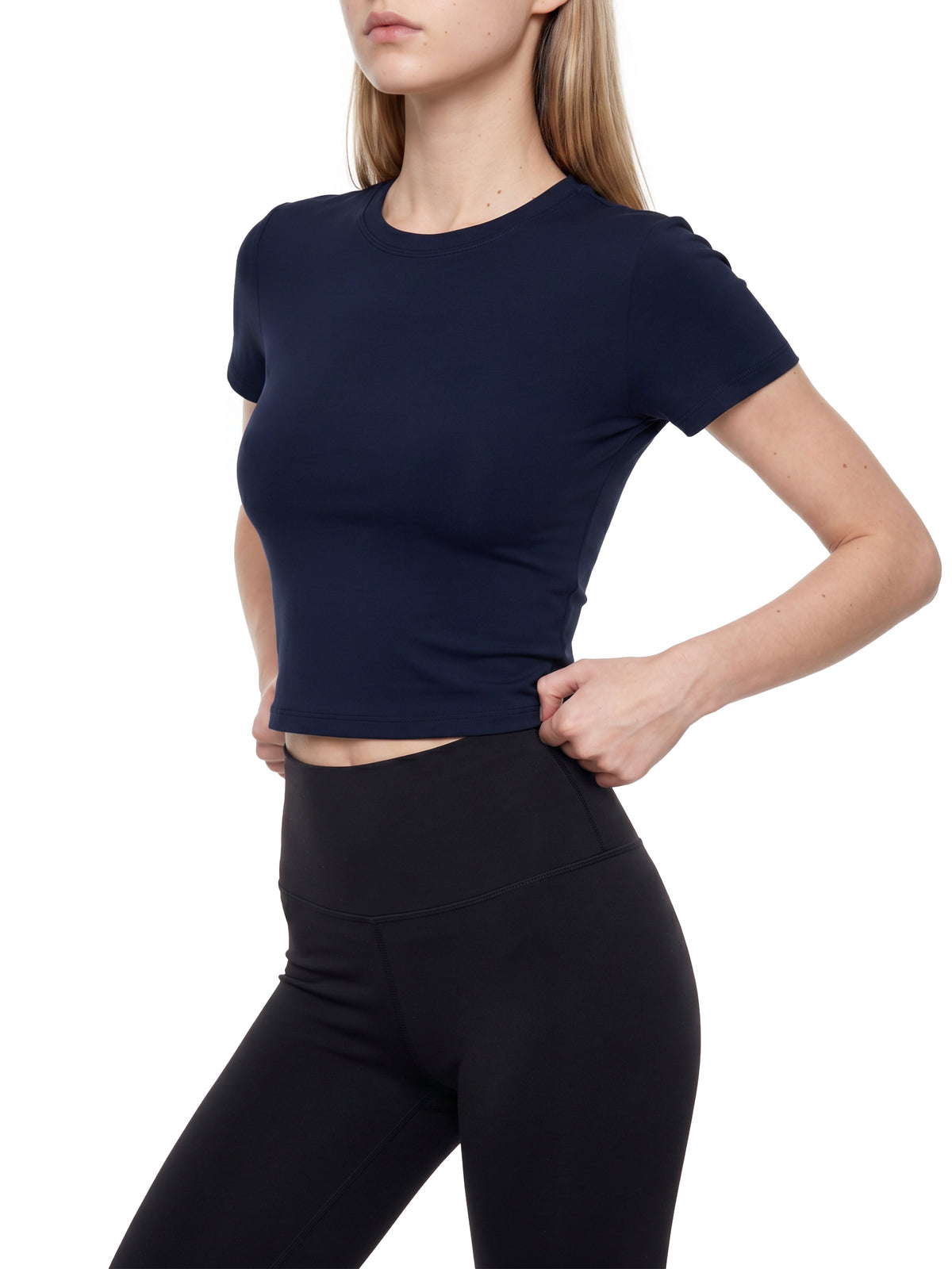 Women,Womens,Performance,Cropped,Tshirt,Shirt,Strech,Fabric,Lightweight,Breathable,Athletic,Top,Gym,Workout,Yoga,Fitness,Running,Casual,Activewear,Sportswear,AppRel,Tee,Exercise,Ladies,Clothing,Fashionable