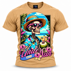 coolest,stuff,tshirt,shirt,tee,unisex,fashion,gift,bold,graphic,apparel,streetwear,casual,clothing,trendy,skeleton,skull,summer,beach,tropical,vacation,sun,sunglasses,coconut,drink,straw,hat,hawaiian,hibiscus,floral,palms,ocean,sand,island,paradise,relaxation,retro,vintage,colorful,turquoise,humor,holiday,coastal,cartoon,illustration,typography,khaki