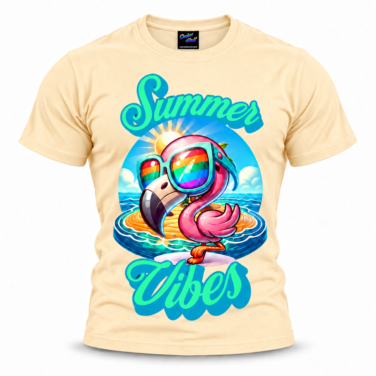 coolest,stuff,tshirt,shirt,tee,unisex,fashion,gift,bold,graphic,apparel,streetwear,casual,clothing,outfit,trendy,flamingo,summer,vibes,sunglasses,rainbow,tropical,beach,vacation,island,ocean,sunshine,waves,sand,paradise,coastal,holiday,bird,colorful,cartoon,cute,playful,cheerful,relaxation,fun,retro,typography,script,apricot