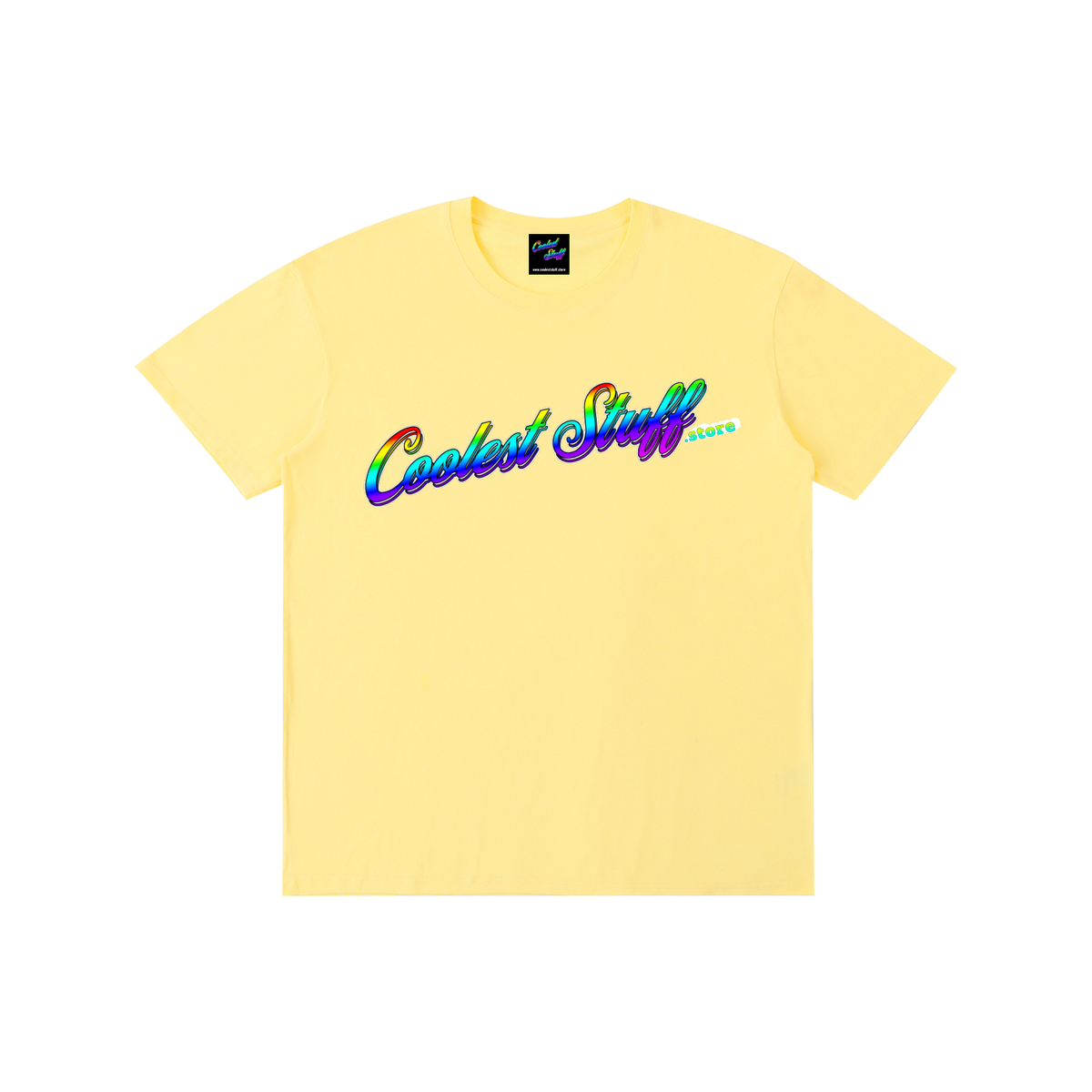 coolest,stuff,tshirt,rainbow,logo,shirt,colourful,graphic,retro,streetwear,typography,unisex,casual,fashion,vibrant,statement,festival,clothing,trendy,unique,apparel,bold,gift