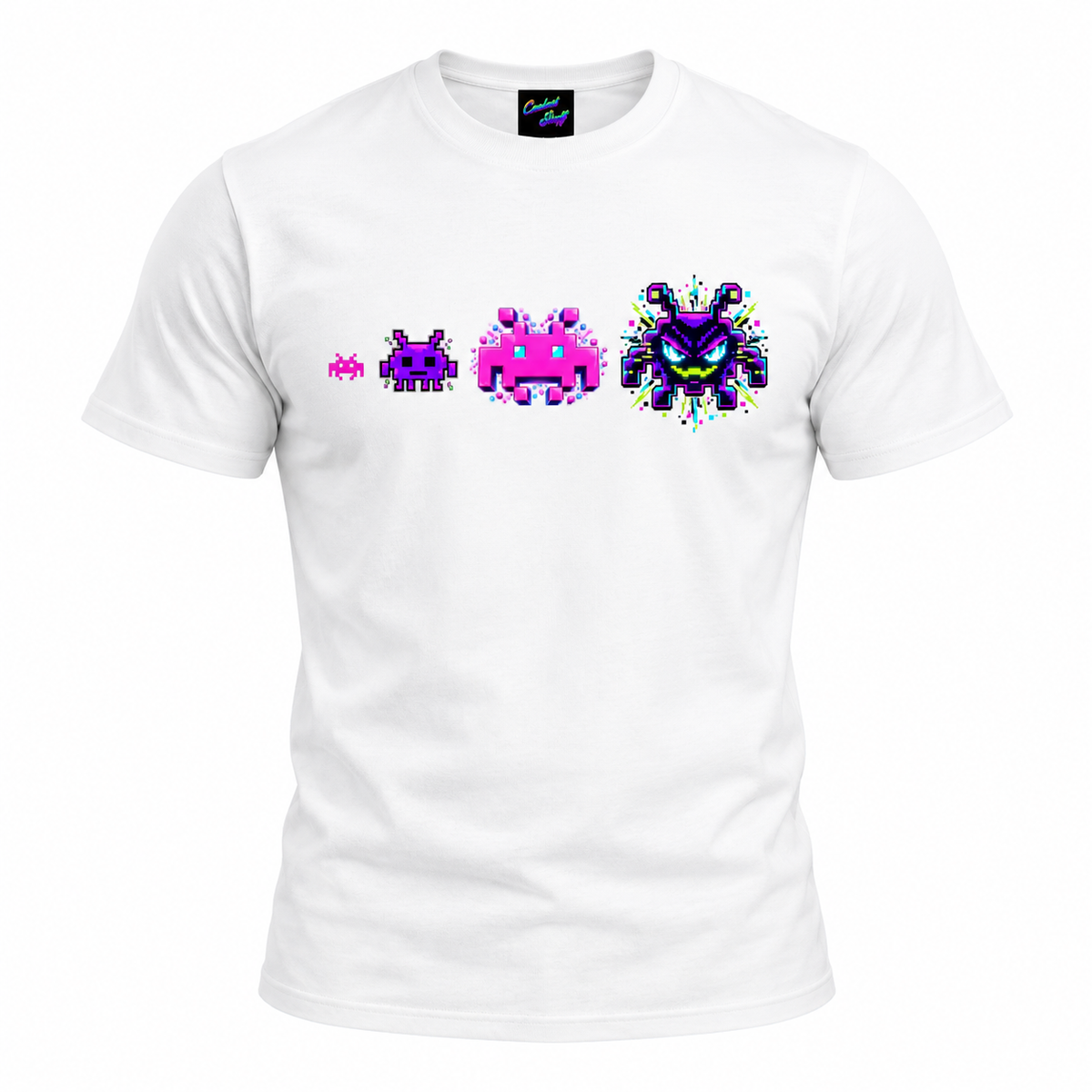 Space Invader Alien Evolution T-Shirt – Retro Arcade Gamer Tee