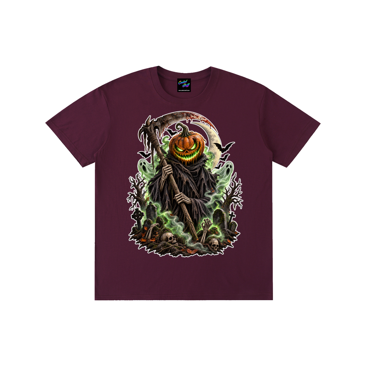 grim,reaper,shirt,Halloween,tshirt,spooky,graphic,tee,pumpkin,scary,horror,gothic,clothing,graveyard,haunted,ghost,bat,spyder,skeleton,smoke,artwork,season,party,outfit,dark,fantasy,suprnatural,unisex,autumn,coolest,stuff
