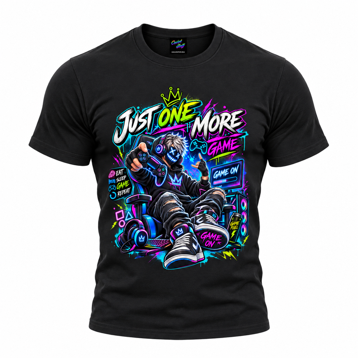coolest,stuff,tshirt,shirt,tee,unisex,fashion,gift,graphic,apparel,streetwear,casual,clothing,outfit,trendy,gamer,gaming,repeat,controller,headphones,keyboard,computer,monitor,mask,hoodie,sneakers,crown,neon,graffiti,cyberpunk,esports,rgb,joystick,energy,lightning,cyan,magenta,typography,slogan,cartoon,illustration,geek,splatter,black