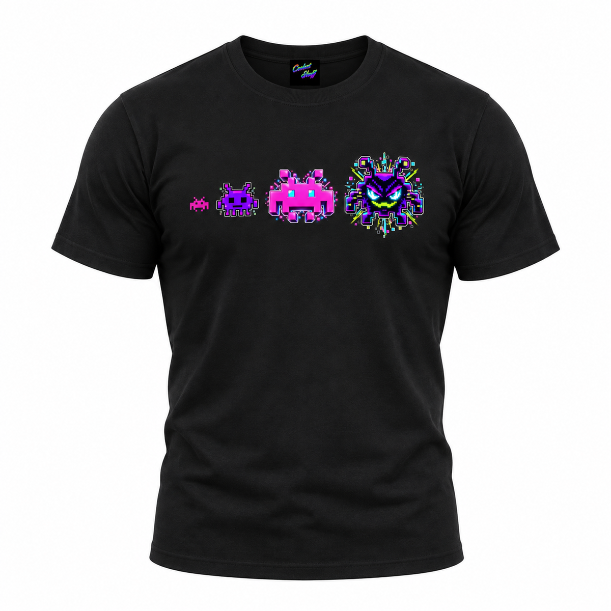 Space Invader Alien Evolution T-Shirt – Retro Arcade Gamer Tee