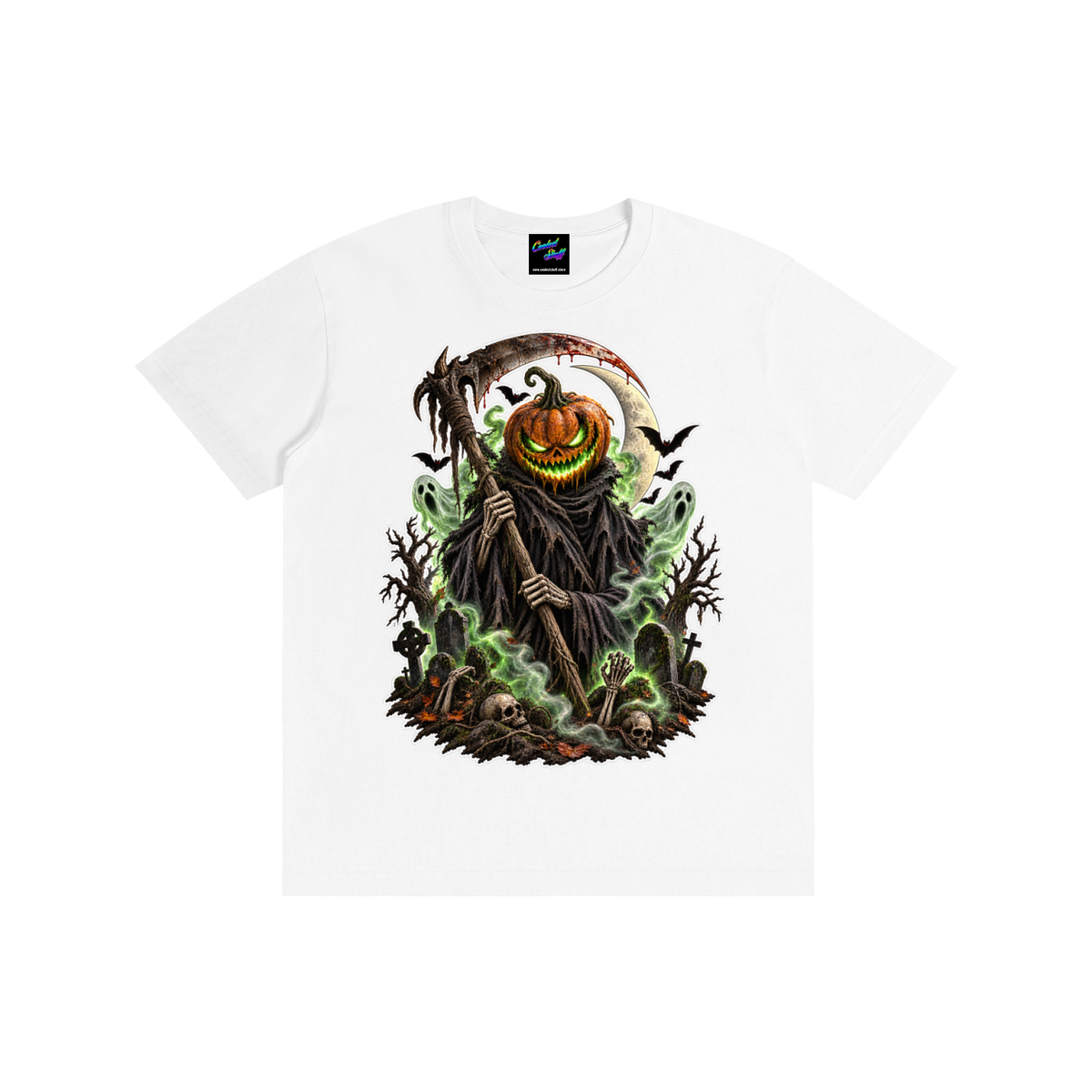 grim,reaper,shirt,Halloween,tshirt,spooky,graphic,tee,pumpkin,scary,horror,gothic,clothing,graveyard,haunted,ghost,bat,spyder,skeleton,smoke,artwork,season,party,outfit,dark,fantasy,suprnatural,unisex,autumn,coolest,stuff