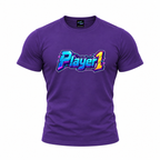 coolest,stuff,tshirt,shirt,tee,unisex,fashion,gift,bold,graphic,apparel,streetwear,casual,player,one,gamer,gaming,arcade,retro,neon,cyberpunk,digital,glitch,pixels,circuitry,technology,futuristic,typography,lettering,dimensional,beveled,outlined,gradient,cyan,magenta,yellow,geek,nostalgia,esports,console,purple