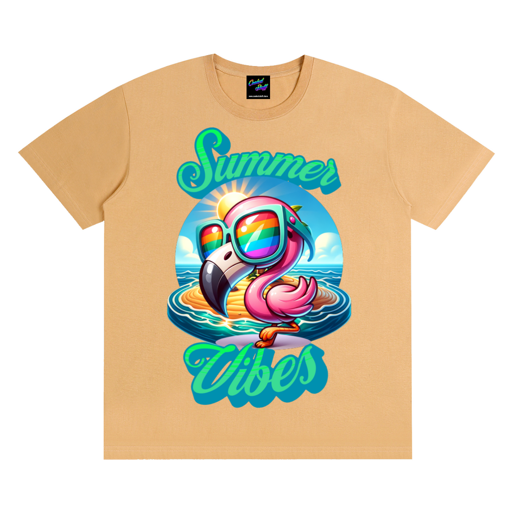 summer,vibes,coolest,stuff,tshit,shirt,tee,flamingo,tropical,beach,holiday,vacation,rainbow,sunglasses,cute,pink,island,life,sunshine,ocean,lover,gift,cruise,party,funny,graphic,colourful,aesthetic,coastal,paradise,apparel