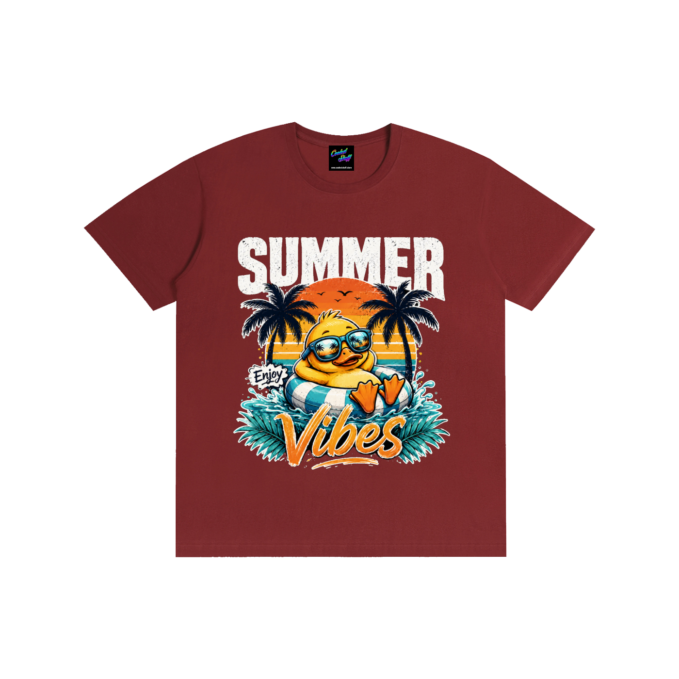 summer,vibes,coolest,stuff,shirt,tshirt,tee,outfit,funny,duck,beach,vacation,holiday,tropical,graphic,lover,gift,retro,sunset,party,palm,tree,cute,colourful