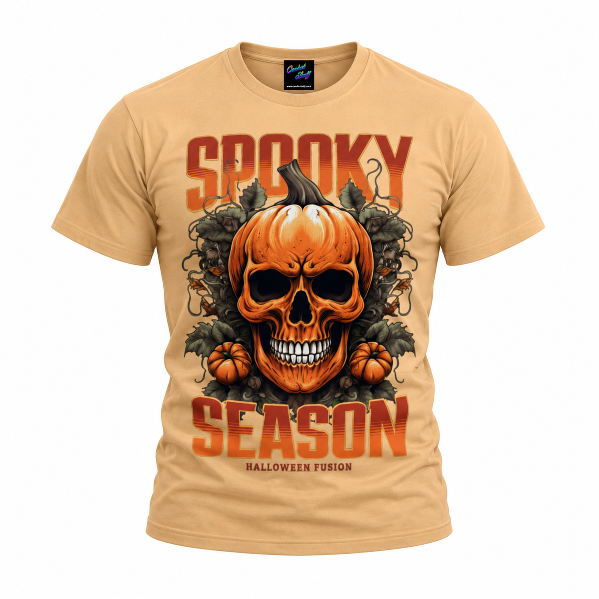coolest,stuff,tshirt,shirt,tee,unisex,fashion,gift,graphic,apparel,streetwear,casual,clothing,outfit,trendy,halloween,pumpkin,skull,spooky,season,autumn,october,horror,gothic,macabre,skeleton,bones,teeth,grin,creepy,foliage,leaves,vines,harvest,orange,black,gold,typography,lettering,retro,vintage,distressed,illustration,seasonal,statement,khaki