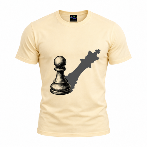 Act Like a King – Pawn Shadow Motivational Chess Graphic T-Shirt