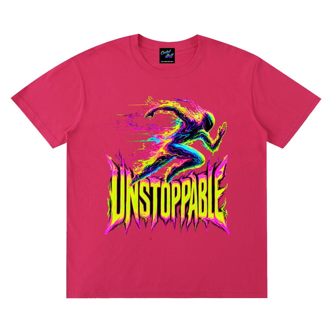 unstoppable,tshirt,shirt,runner,running,graphic,tee,fitness,motivation,acid,blur,design,psychedelic,sports,gym,workout,athletic,streetwear,motivational,gift,marathon,sprinting,athlete,neon,cloting,cyberpunk,colourful,never,give,up,mindset