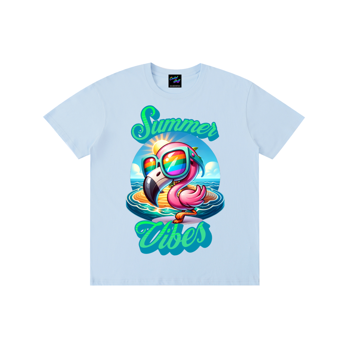 summer,vibes,tshirt,tropical,tee,sunshine,sunglasses,shirt,rainbow,pink,party,paradise,ocean,island,holiday,gift,funny,flamingo,cute,cruise,coolest,colourful,coastal,beach,apparel,aesthetic