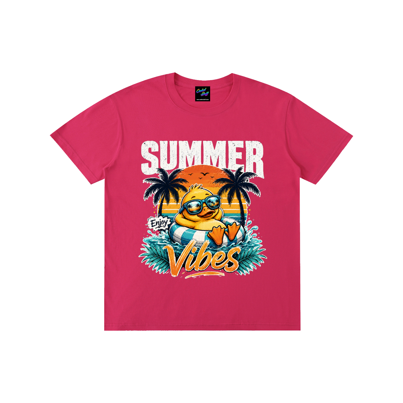 summer,vibes,coolest,stuff,shirt,tshirt,tee,outfit,funny,duck,beach,vacation,holiday,tropical,graphic,lover,gift,retro,sunset,party,palm,tree,cute,colourful