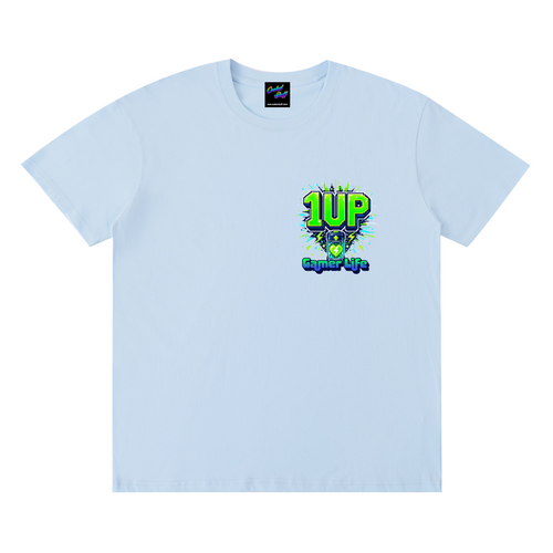 1up,gamer,shirt,tshirt,tee,outfit,casual,game,retro,arcade,pixel,art,video,gift,geek,graphic,conbention,streamer,esports,classic,cool,stuff,coolest