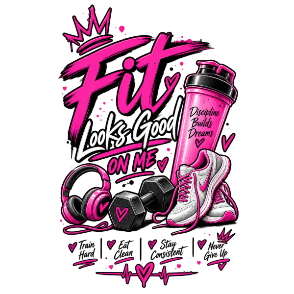 Fit Looks Good on Me Performance Shirt – Women’s Gym Fitness Workout & Weightlifting Shirt
