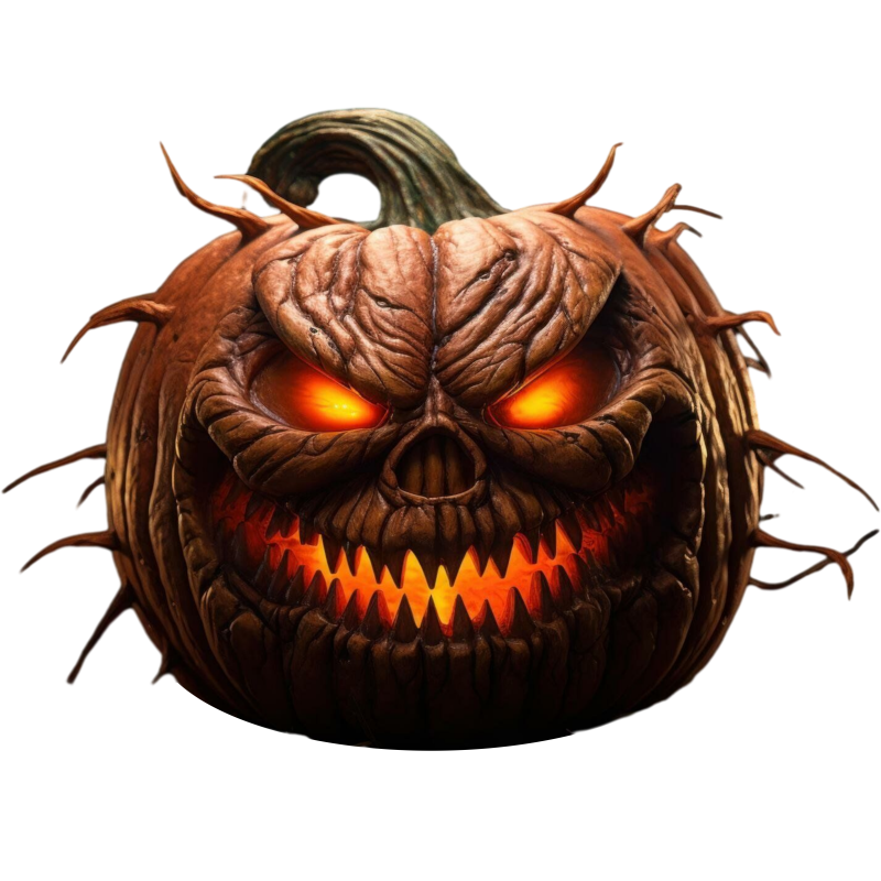 Evil Jack-O’-Lantern T-Shirt – Scary Glowing Pumpkin Halloween Graphic Tee