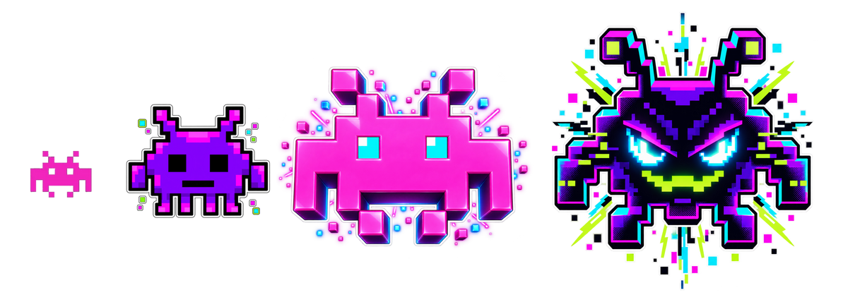 Space Invader Alien Evolution T-Shirt – Retro Arcade Gamer Tee