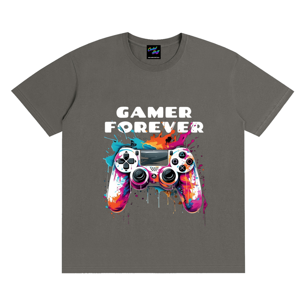 gamer,game,forever,shirt,tshirt,tee,outfit,apparel,video,colourful,gift,streamer,esports,console,coolest,stuff