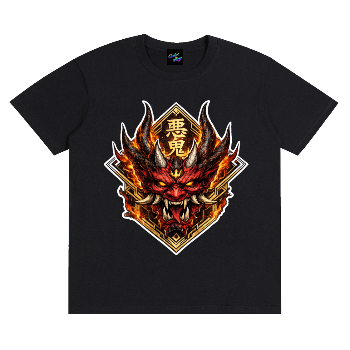 coolest,stuff,Japanese,oni,shirt,tee,tshirt,mask,demon,streetwear,anime,graphic,samurai,hannya,yokai,mythology,clothing,fire,design,art,apparel,tattoo,style,fashion,manga,otaku,aesthetic,warrior,gothic,gamer,gift
