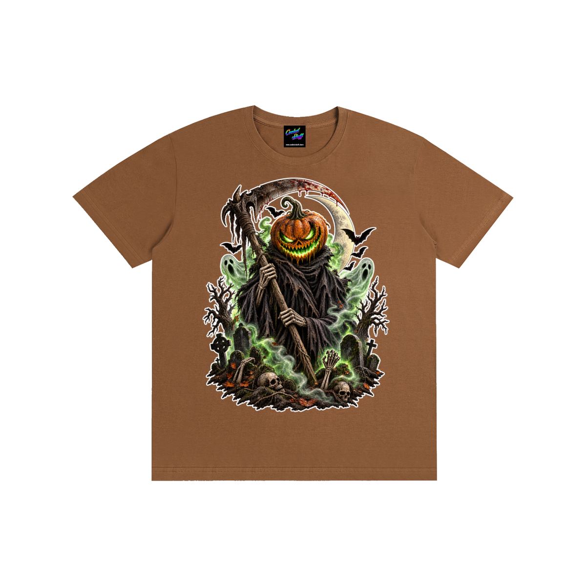 grim,reaper,shirt,Halloween,tshirt,spooky,graphic,tee,pumpkin,scary,horror,gothic,clothing,graveyard,haunted,ghost,bat,spyder,skeleton,smoke,artwork,season,party,outfit,dark,fantasy,suprnatural,unisex,autumn,coolest,stuff
