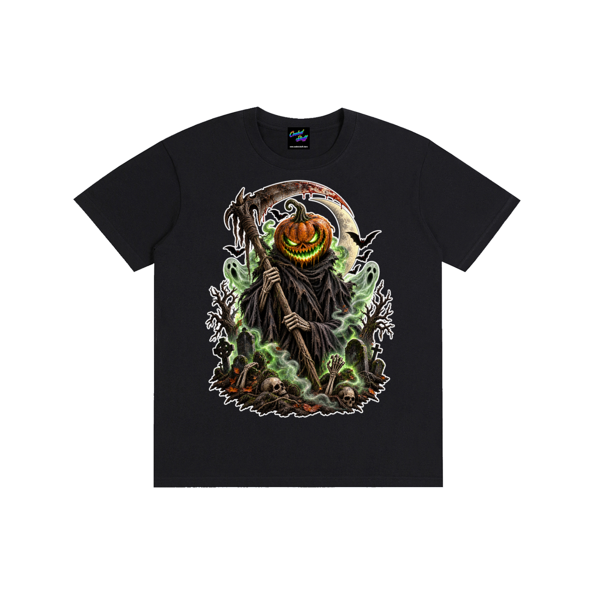 grim,reaper,shirt,Halloween,tshirt,spooky,graphic,tee,pumpkin,scary,horror,gothic,clothing,graveyard,haunted,ghost,bat,spyder,skeleton,smoke,artwork,season,party,outfit,dark,fantasy,suprnatural,unisex,autumn,coolest,stuff