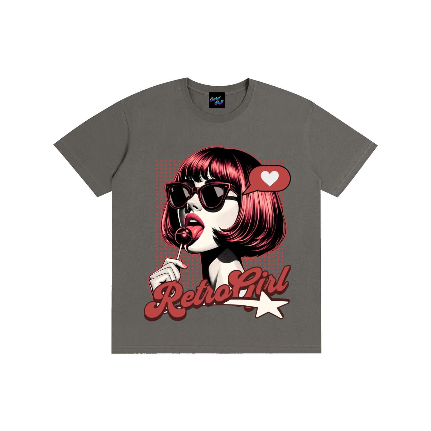 retro,girl,pin,up,pop,art,shirt,tee,fashion,vintage,aesthetic,lollipop,sunglasses,stylish,illustration,graphic,streetwear,rockabilly,syle,mod,bob,haircaut,red,hair,cool,trendy,vibes,classic,cute,fashionable,clothing,statement,minimalist,lover,chic,outfit,bold,artwork,apparel,casual,unique