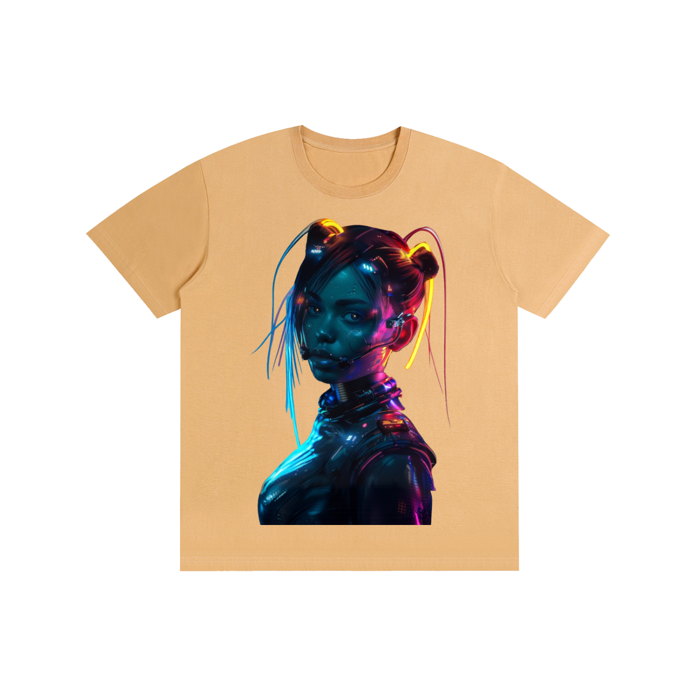 cyberpunk,cyber,girl,futuristic,scifi,neon,synthwave,retrowave,vaporwave,ai,art,android,female,robot,fashion,digital,streetwear,urban,aesthetic,edgy,modern,graphic,tshirt,tee,shirt,design,trendy,apparel,gamer,gaming,gift,anime,futiristic,dystopian,lights,techwear,blue,purple,colorful,holographic,vibrant,artwork,illustation,high,detail,present,clothing