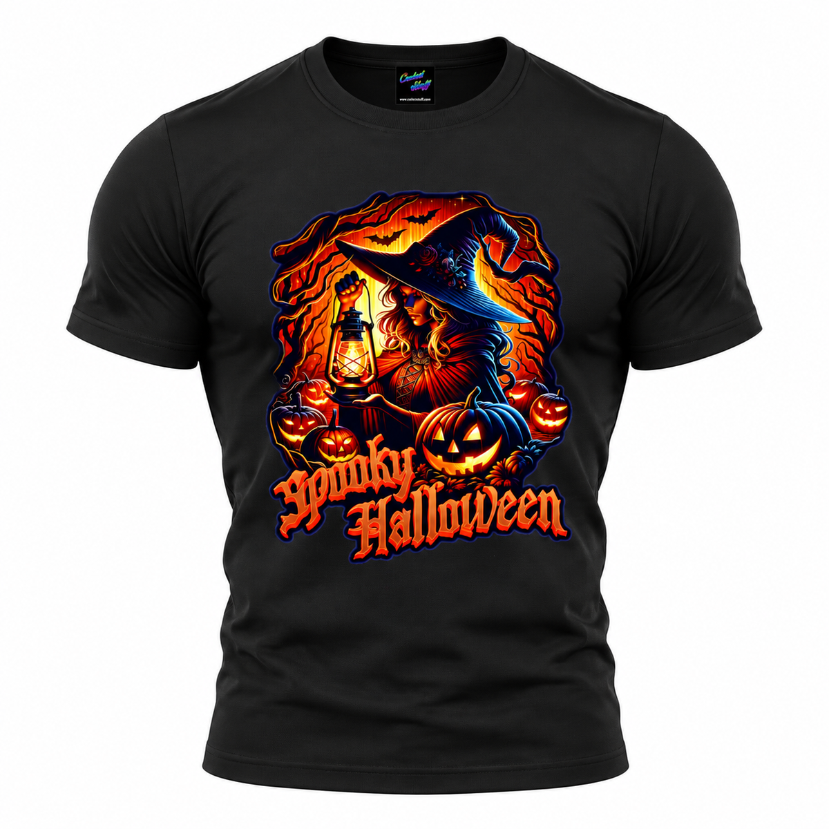 Spooky Halloween Witch T-Shirt – Gothic Pumpkin Graphic Tee | Halloween Shirt